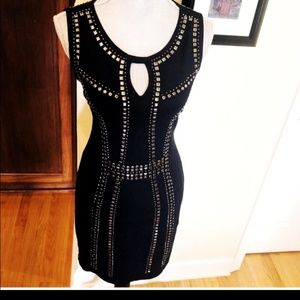 Carmen Marc Valvo NWT Studded Navy Dress